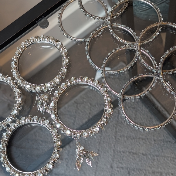 Silver Bangle Set - Picture 3 of 7